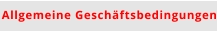 Allgemeine Geschäftsbedingungen